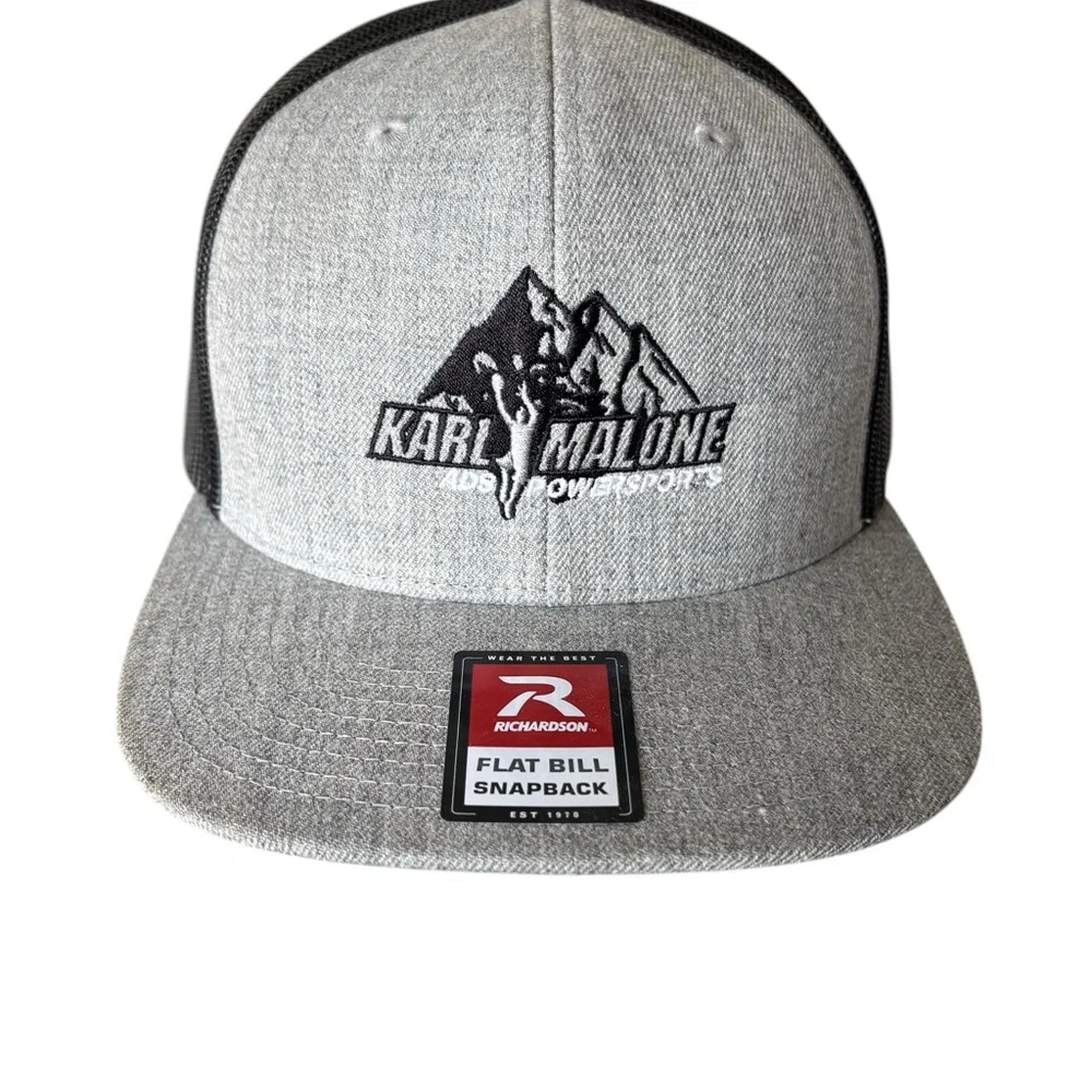 Karl Malone flat bill nwt snap back trucker hat. ADS sports. - Picture 1 of 9